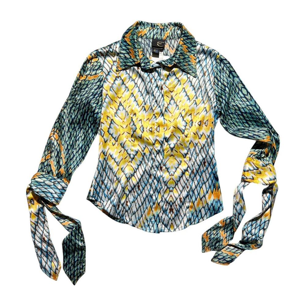 Archive snake print Graphic silky shirt